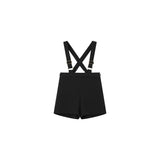 Coco Blanc Black Suspender Overalls