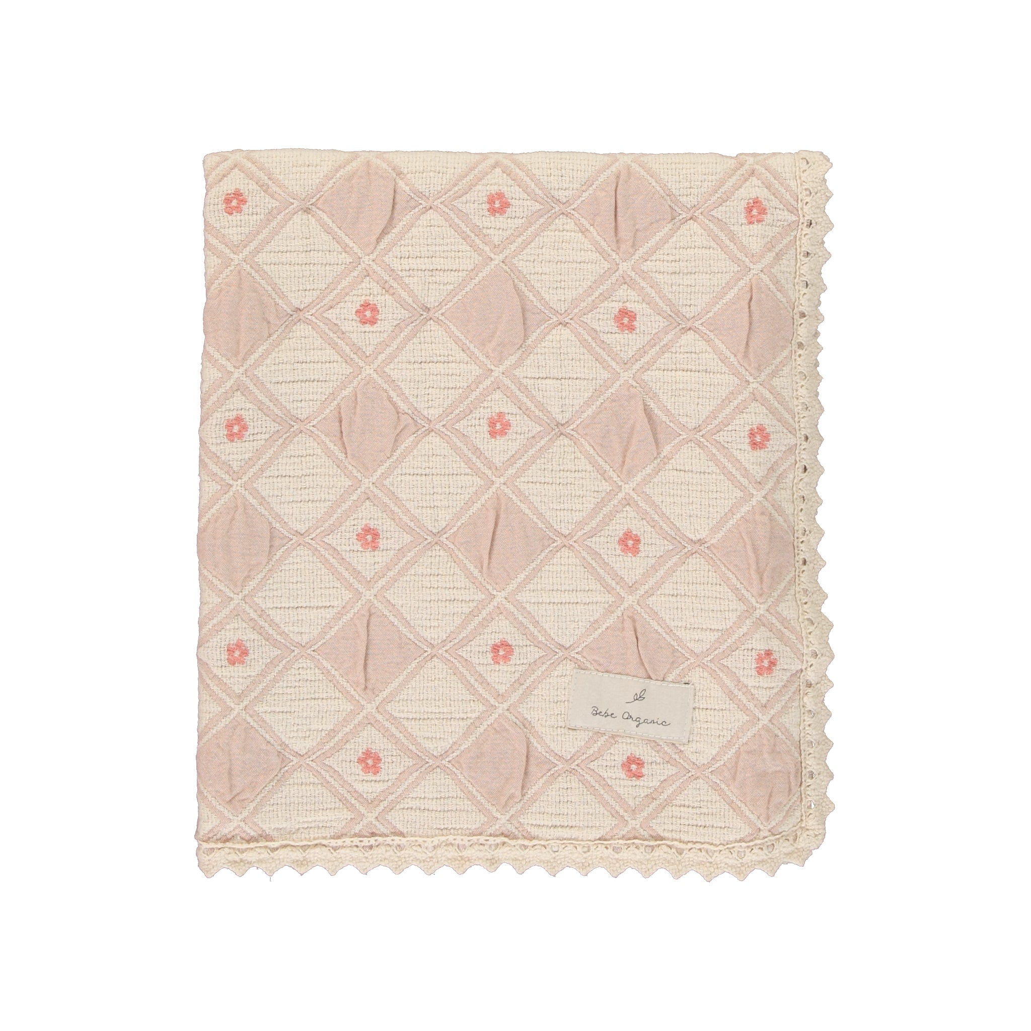 Bebe Organic Blossom Blanket - Dusty Rose Bebe Organic Blossom Blanket - Dusty Rose