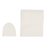Lilette Cream/Blue Dotted Swaddle Set