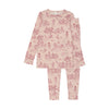 Bopop Pink Outdoor Toile Pajamas