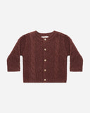 Quincy Mae Black Cherry Knit Cardigan