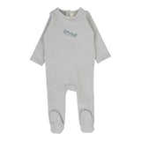 Lilette Pale Blue Plane Graphic Footie