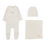 Lilette Cream Plane Graphic Layette Set