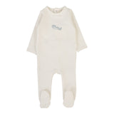 Lilette Cream Plane Graphic Footie
