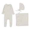 Lilette Cream/Blue Bud Layette Set