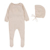 Lilette Petal Dotty Knit Footie Set