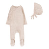 Lilette Soft Pink Bud Footie Set