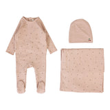 Lilette Dusty Pink Cherry Layette Set
