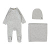 Lilette Pale Blue Cherry Print Layette Set