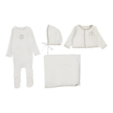 Lilette Cream/Oat Velour Cardi Set