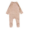Lilette Dusty Pink Cherry Print Footie