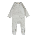 Lilette Pale Blue Cherry Print Footie