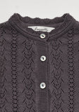 Louisielle Charcoal Roselia Knit Cardigan