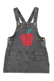 Piupiuchick Black Denim Apple Dress