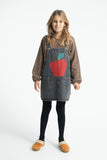 Piupiuchick Black Denim Apple Dress