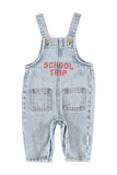 Piupiuchick Light Blue Denim School Trip Dungarees