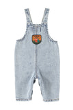 Piupiuchick Light Blue Denim School Trip Dungarees