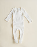 Ferne Dove White Pointelle Footie