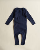 Ferne Navy Blue Pointelle Romper