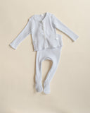 Ferne Barely Blue Footed Cardigan Set