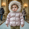 Scotch Bonnet Pink Natural Fur Lined Coat