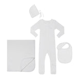 Little Parni Ivory Rib Pico Layette Set