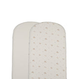 Lilette Cream/Pink 2pk Rosebud Bassinet Sheet
