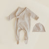 Ferne Oat/Luggage Flap Footie and Beanie