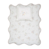 Peluche Pink Gingham Blanket and Pillow Set
