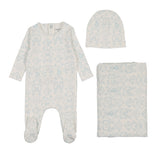 Bee & Dee Blue Cloud Babyland Toile Layette Set