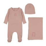 Bee & Dee Rose Classic Crest Layette Set