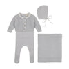 Bee & Dee Crisp Blue Waffle Ensemble with Blanket