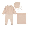 Bee & Dee Champagne Pink Dainty Sweater Outfit Set