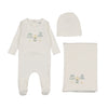 Bee & Dee Chalk White Shades of Baby Boys Layette Set