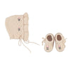 Bebe Organic Rosine Bonnet and Bootie Set