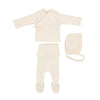 Bebe Organic Natural Heart Pointelle Wrap 3pc