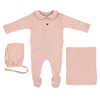 Bebe Organic Blush Heart Pointelle Layette Set