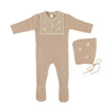Bebe Organic Earthy Lucette Footie and Bonnet