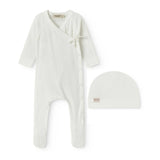 MarMar Gentle White Footie and Hat