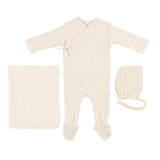 Bebe Organic Natural Heart Pointelle Layette Set