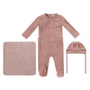 Kipp Pink Tiny Miracles Velour Layette Set