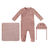 Kipp Pink Tiny Miracles Velour Layette Set