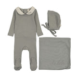 Lilette Light Blue Le Bebe Pointelle Layette Set