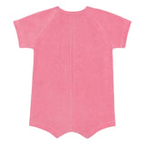 Petit Bateau Pink Terry Short Sleeve Romper