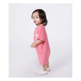 Petit Bateau Pink Terry Short Sleeve Romper