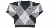 Little Parni Grey Argyle Sweater