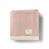 Domani Rose Blush Brunello Knit Blanket