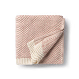 Domani Rose Blush Brunello Knit Blanket