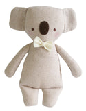 Alimrose Koala Mini Linen Rattle