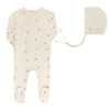 Ely's & Co Ivory Tulip Embroider Collection Footie/Bonnet